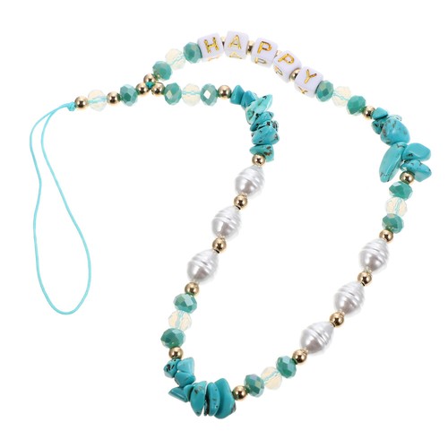 Beads Phone Wrist Chain Polymer Clay Phone Charm Phone Lanyard Strap - 第 11/12 張圖片
