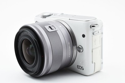 Canon Mirrorless SLR Camera EOS M10 Lens Kit (White) EF-M15-45mm 