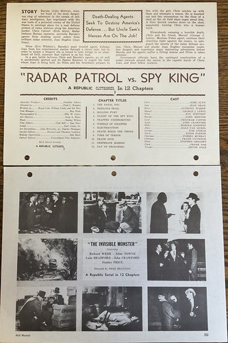 1940-1959 SCI-FI SERIAL PROGRAMME LOT, 9 Vintage Shows, Republic Cliffhanger - Bild 1 von 10