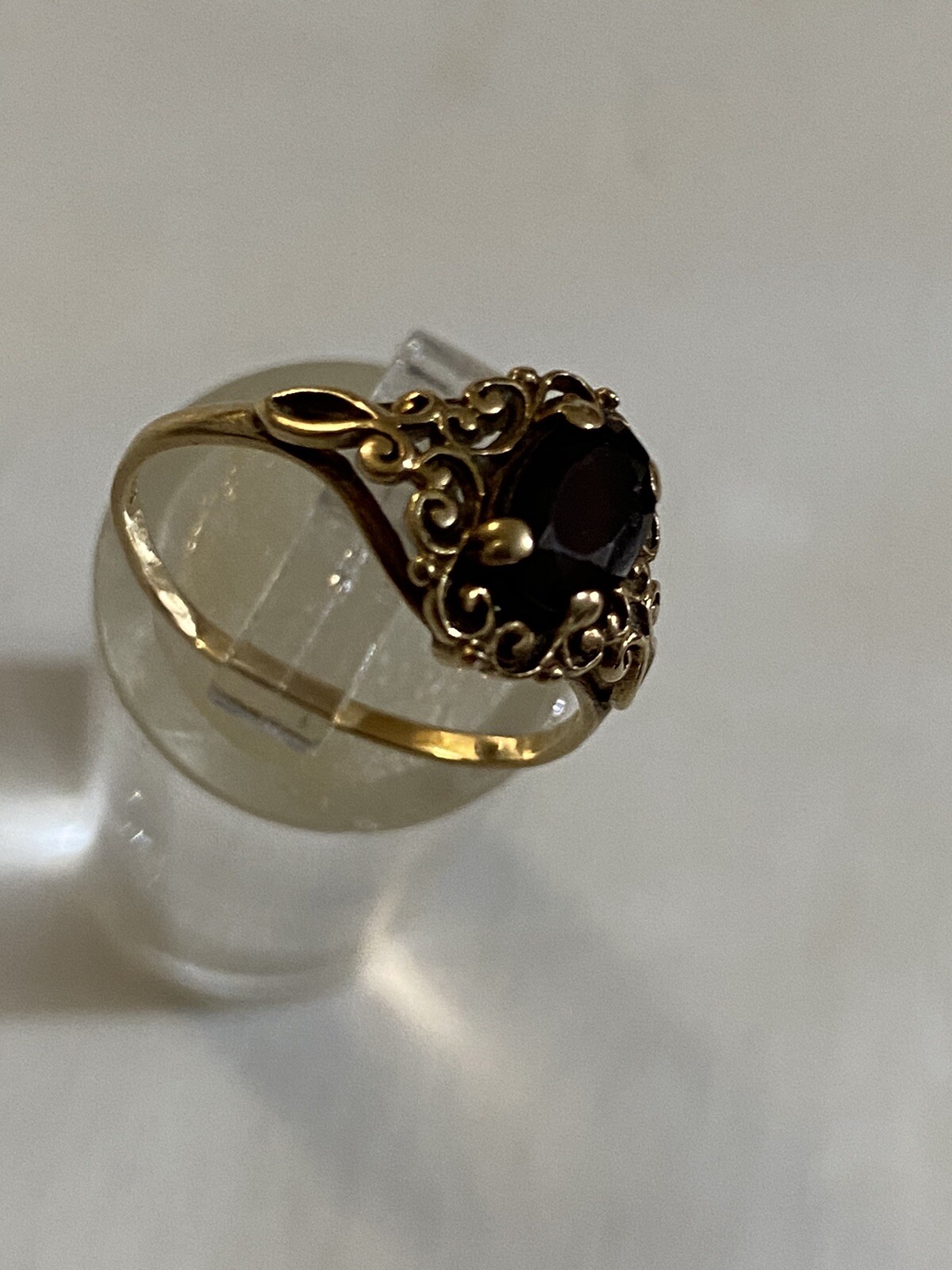 Vintage 1940s 9ct Solid Gold Ruby Ring - image 7