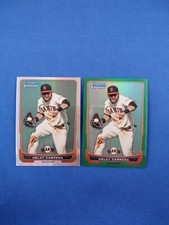 2012 Bowman Chrome Melky Cabrera Base + Green Refractors 90 San Francisco Giants