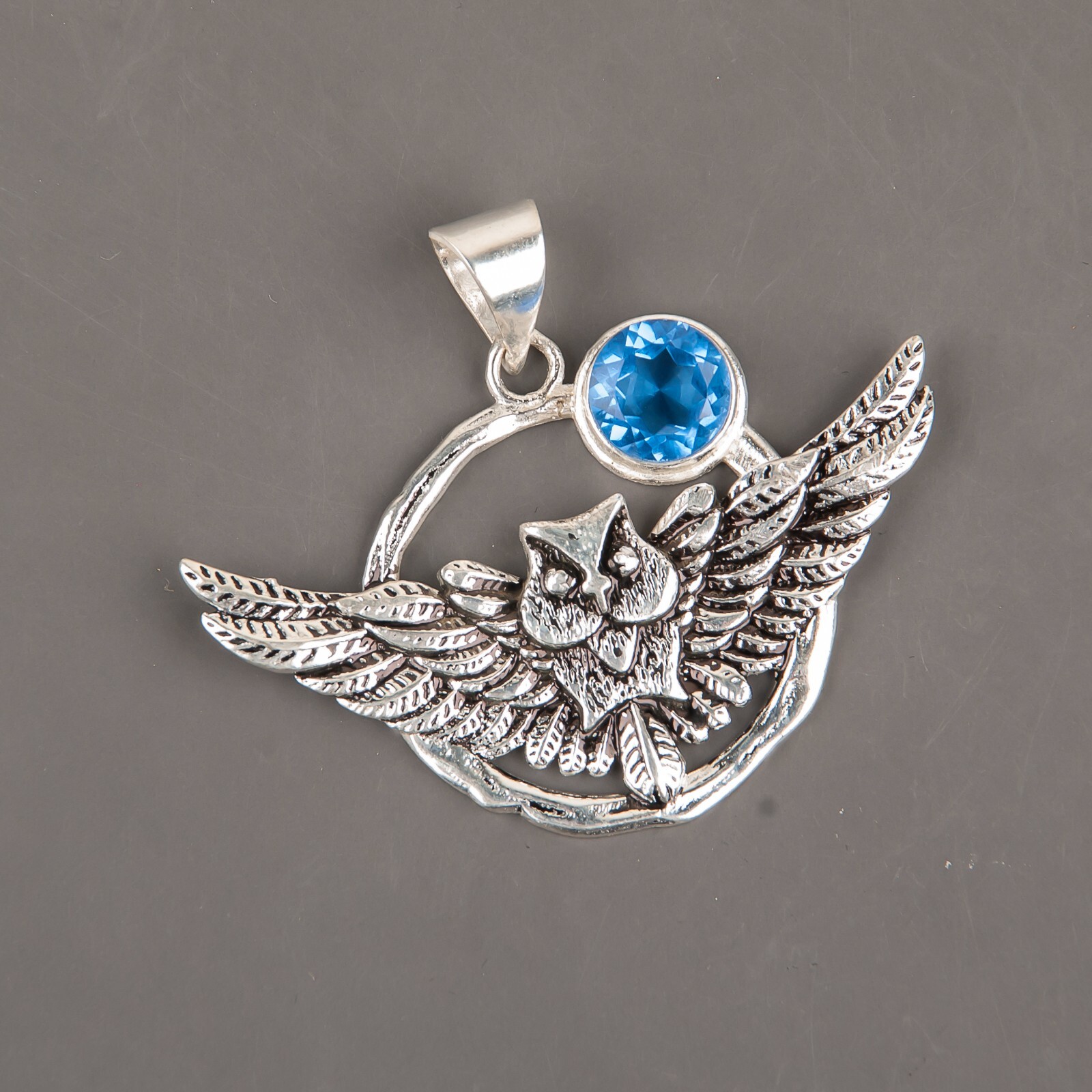 Gift For Women Pendant Boho 925 Sterling Silver Natural Tanzanite Gemstone