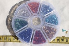 6mm Glass Bugle Seed Beads Silver Lined 8 Color's avg. 103 grams Crafts Jewelry