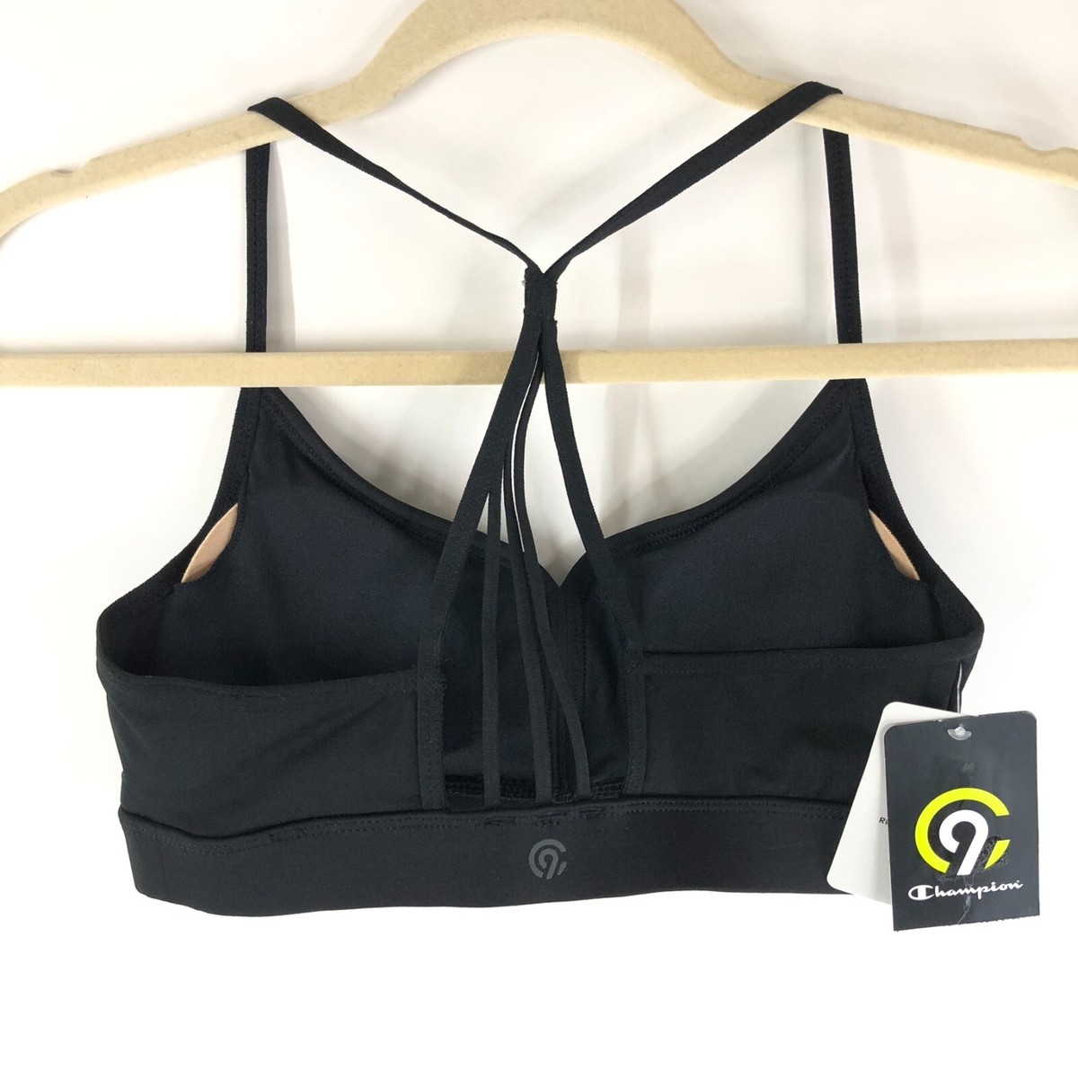 C9 Champion Sports Bra Duo Dry Removable Cups Racerback Strappy