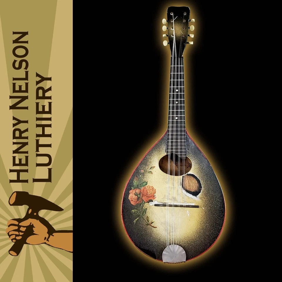 Regal Stencil Mandolin 1930s Full Restoration, Metallic Greenburst with Decals - Image 2 of 4