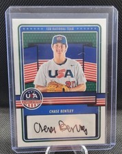 2023 Panini - USA Baseball Chase Bentley Autograph 15U-CB Stars And Stripes