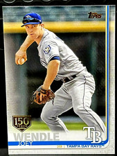 2019 Topps Series 1 150th Anniversary Gold Seal Joey Wendle #121 Tampa Bay Rays