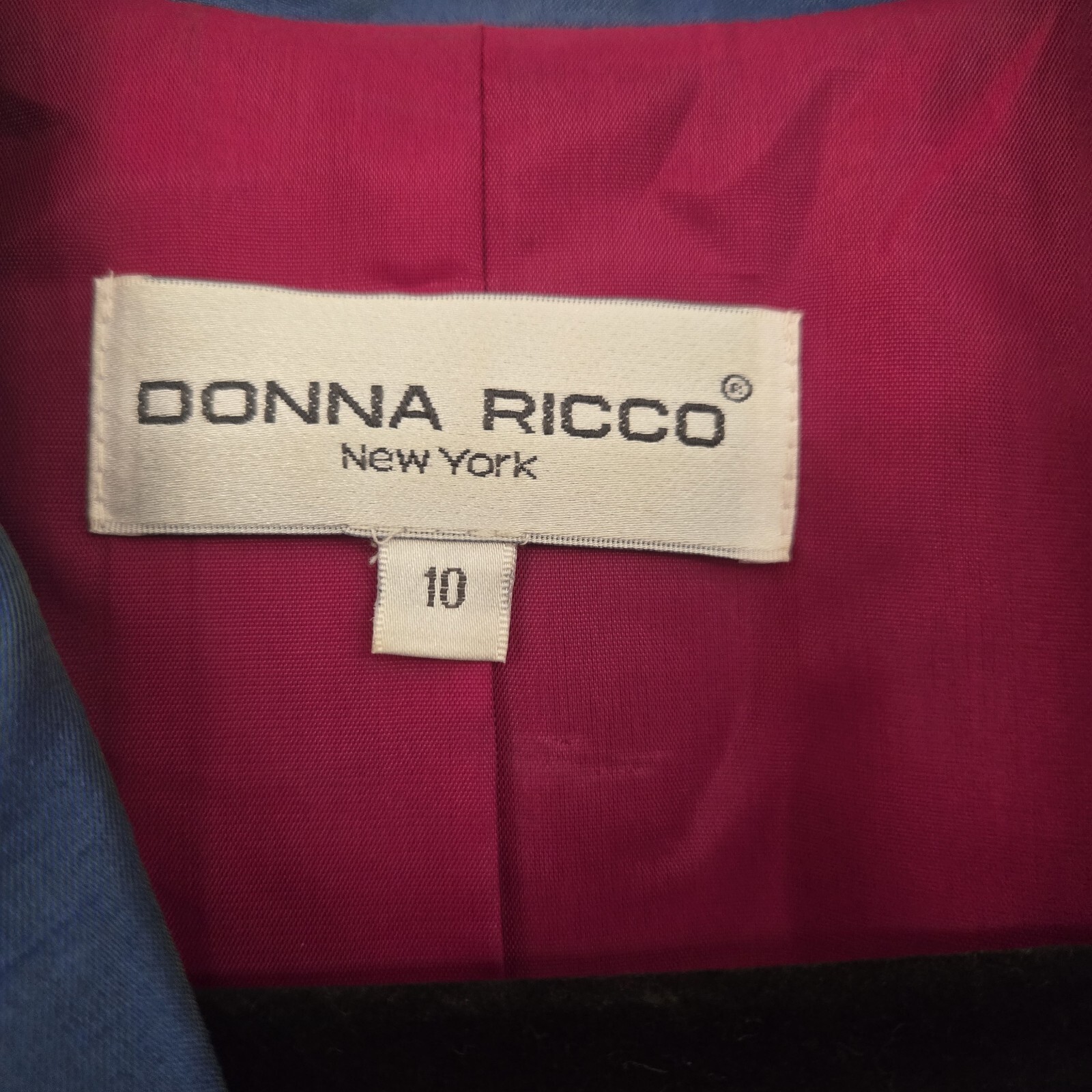 Donna Ricco New York Rare Vintage Embroided Blazer/Blouse Suit,Size 10 image 4