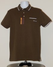 NWT ROBERTO CAVALLI EMBROIDERED LOGO CONTRAST TRIM WOVEN POLO SHIRT Sz XL