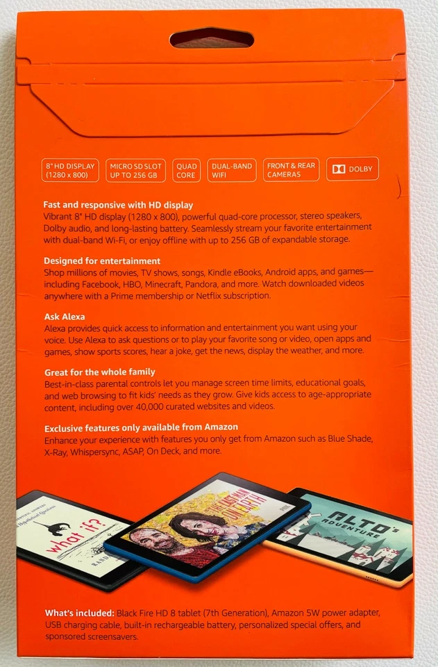 Amazon Fire HD 8 (7th Generation) 16GB, Wi-Fi, 8In - Black - Image 3 of 3