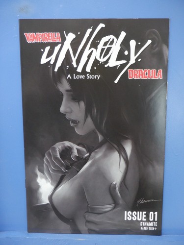 Vampirella Unholy #1 Black & White FOC Incentive Cover Y Dynamite Comics GM5124