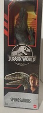 Jurassic Park World         Spinosaurus Dinosaur Mattel 12  Inch In. JW box   