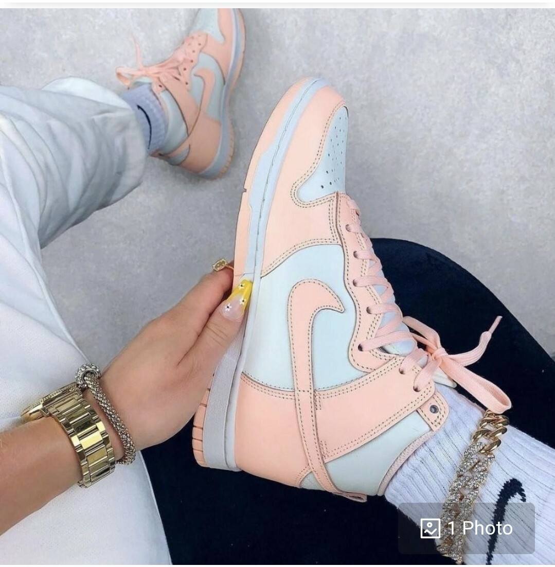 nike dunk high sail crimson