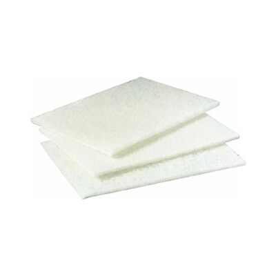 NEW ACS 98-604TSH WHITE LIGHT DUTY SCOUR PADS (FREE SHIPPING)