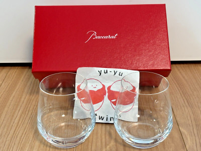 Baccarat Chateau Tumbler Glass 2 Pieces Set Drinkware Tableware