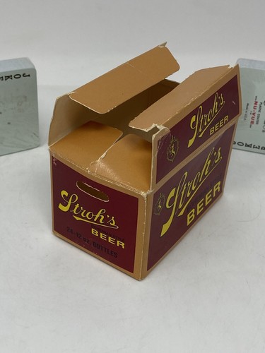 Stroh's Beer Mini Case with 2 Sealed Playing Cards Decks - Picture 9 of 12