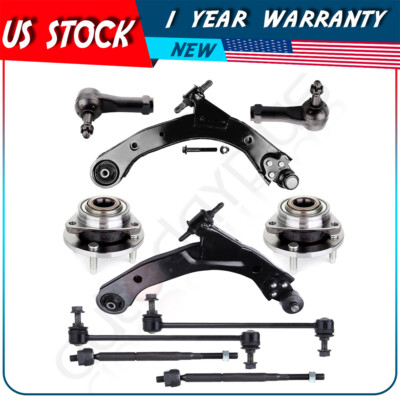Front Lower Control Arms Wheel Hub Bearings For 05-2010 Chevrolet Cobalt Pontiac