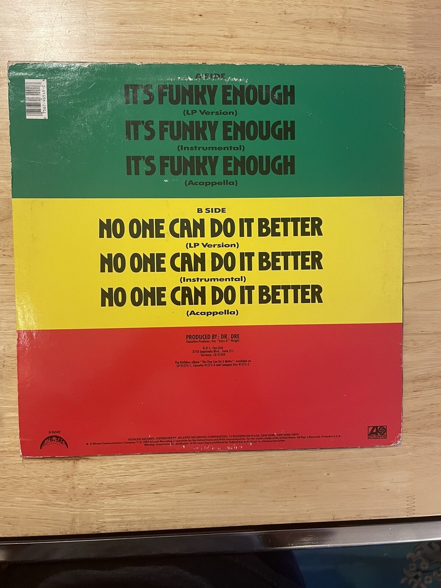 洋楽 THE D.O.C./IT'S FUNKY ENOUGH (US 12