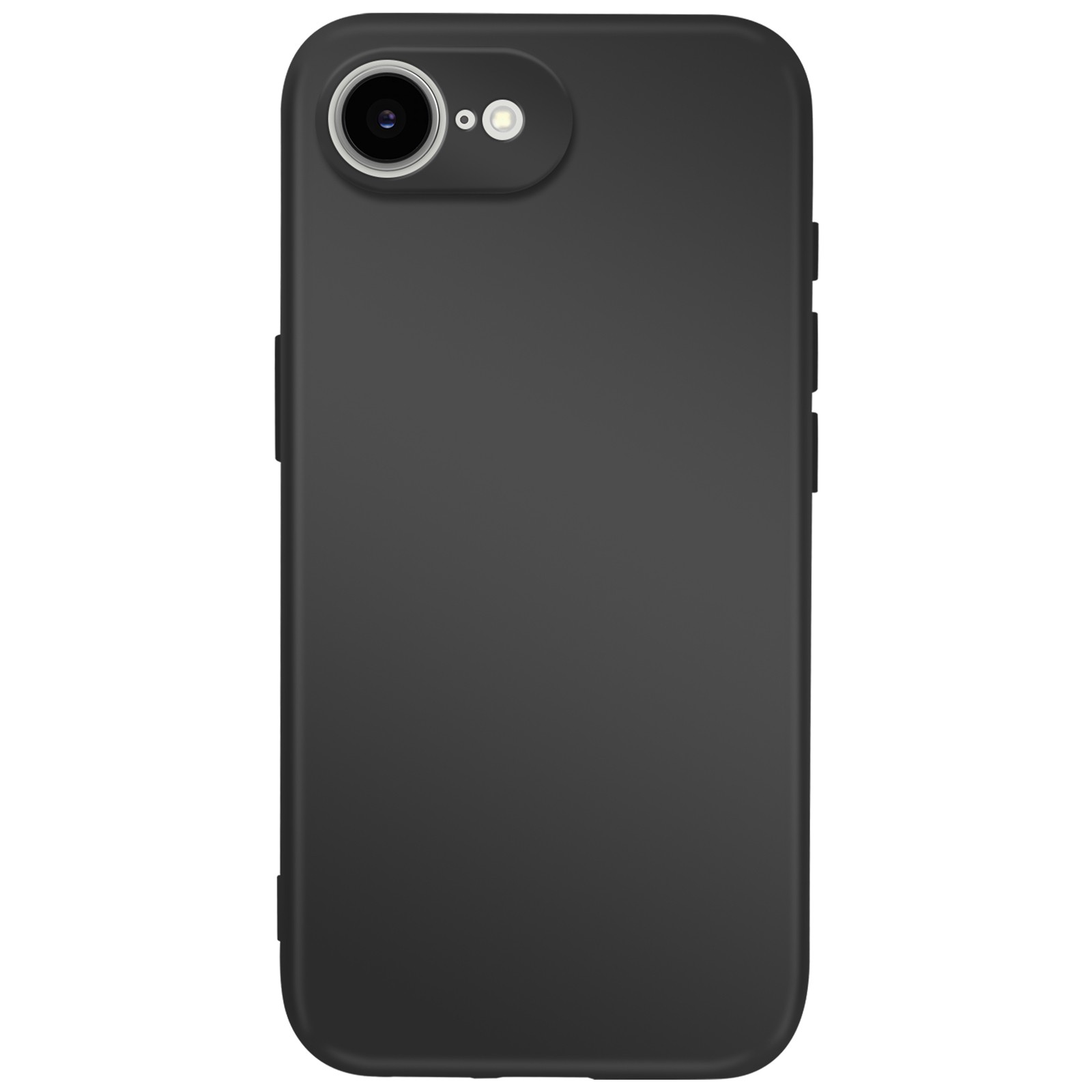 Coque iPhone 16 Avizar Soft-Touch en silicone noir