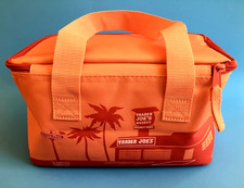 Trader Joe's Insulated Mini Tote Lunch Bag Light Pink/Coral  Red