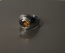 Sterling Silver Ring 5 Carat Zultanite Stone- Mens Ring