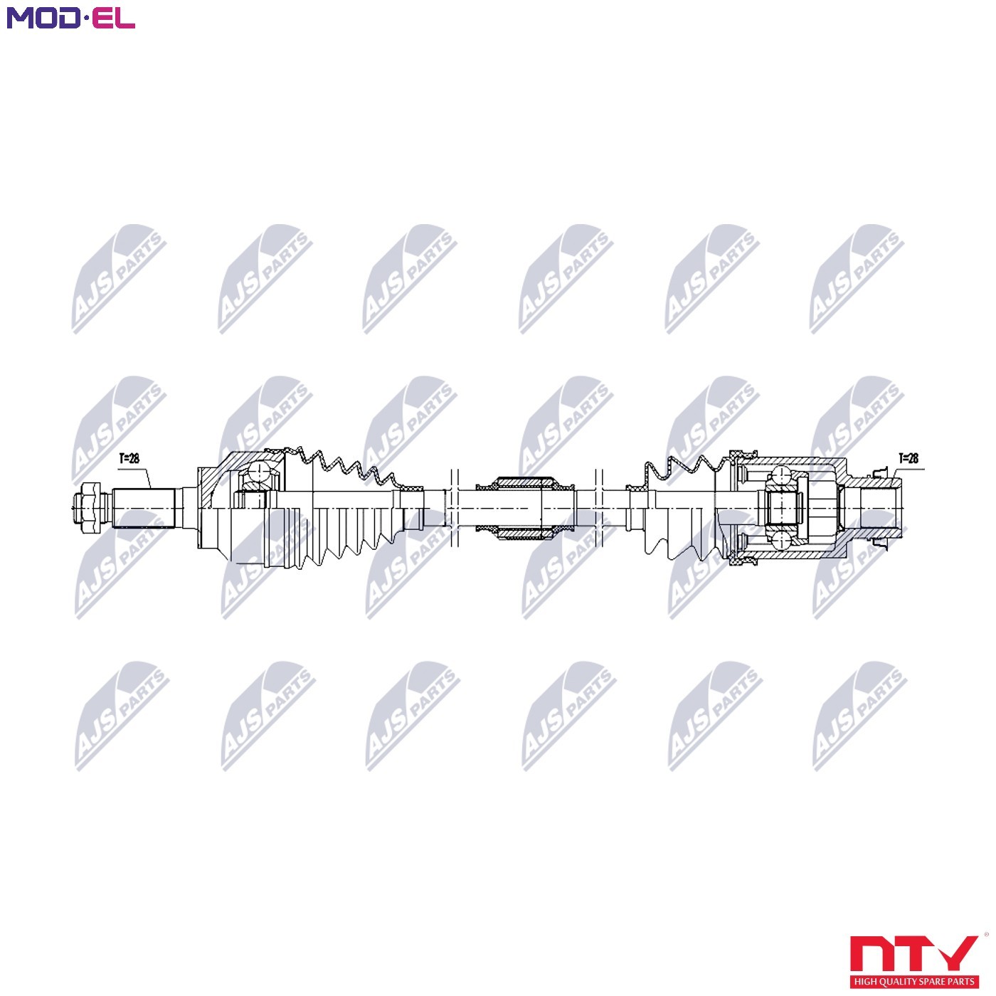 N.T.Y. NPW-MZ-098.NTY Drive Shaft for MAZDA - Image 10
