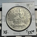 1875 S Silver Trade Dollar Coin XF Details