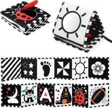 URMYWO Black and White Baby Toys, Tummy Time High Contrast Newborn Toys 0-3...