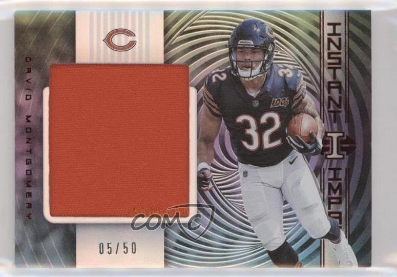 David Montgomery Panini Illusions Instant Impact Relics #IADM Red