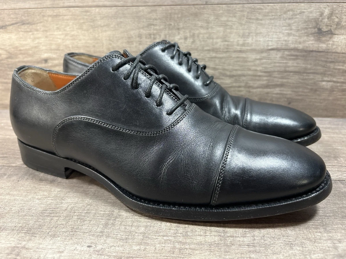 Black Leather Upper Santoni Dress Shoes for Men for sale | eBay display picture 2