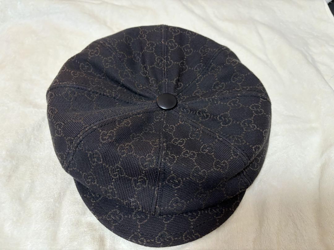 Gucci GGパターン キャスケット Gucci Black Casket Hat with GG Pattern | eBay