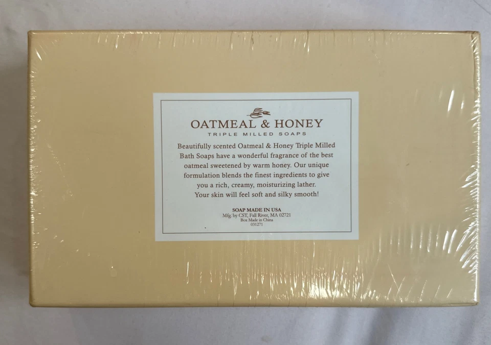 The Scottish Fine Soaps Co. Sabonete em Barra OATMEAL, Caixa de 4 Contagem, 3,5 oz/100 g, NOVO x 4 - Imagem 3 de 4