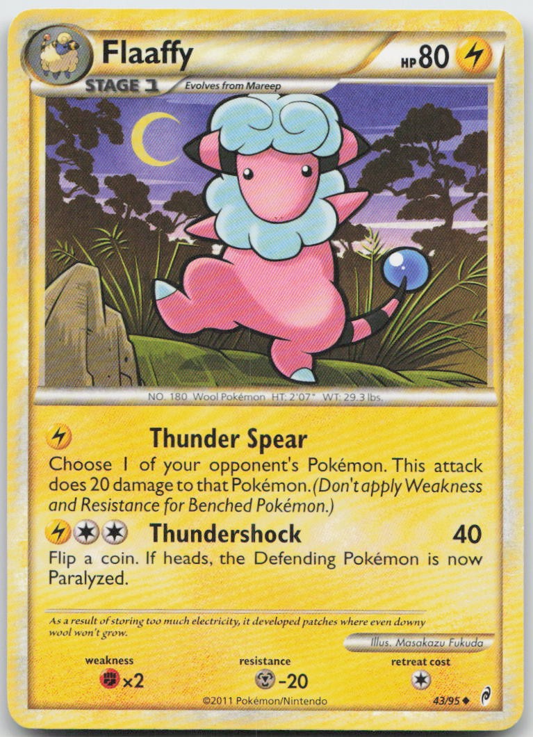 Flaaffy 43/95 Uncommon Call of Legends Pokemon TCG LP