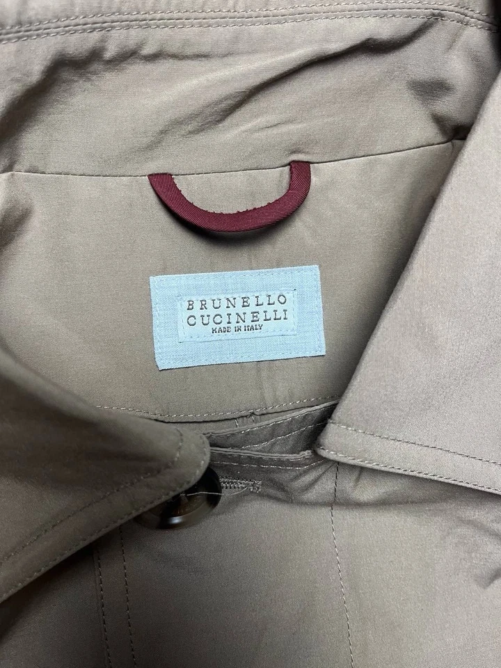 Gabardina para hombre Brunello Cucinelli doblada talla 52/XL Foto 3 de 4