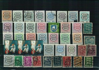Estland Briefmarken 1 Steckkarte postfrisch/gestempelt