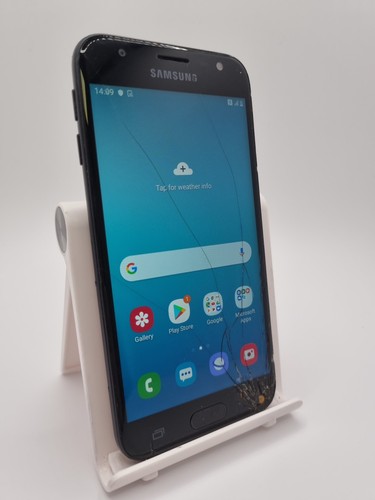 Samsung Galaxy J3 2017 schwarz O2 16GB 5,0" 13MP Android Smartphone gesprungen