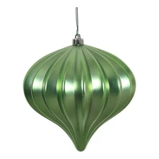 Vickerman UV Treated Onion Christmas Ornaments in Matte Celadon Green (Set of 3)