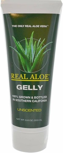 Real Aloe Inc Organically Grown Aloe Vera Gelly Unscented 6.8 Ounces Pack of 6 - 第 1/2 張圖片