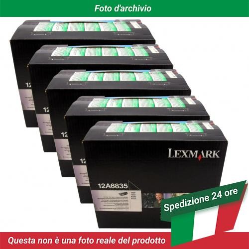 12A6835 Lexmark T520 RP Toner Black 5 Pack