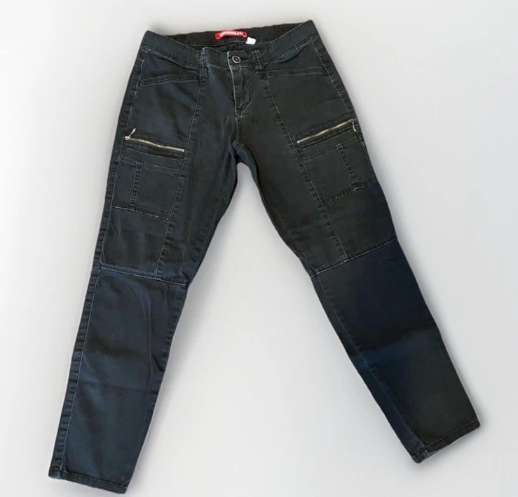 UNIONBAY | Grunge Y2K | Pantalón cargo ajustado | Negro | Mujer’s 7 Foto 2 de 4