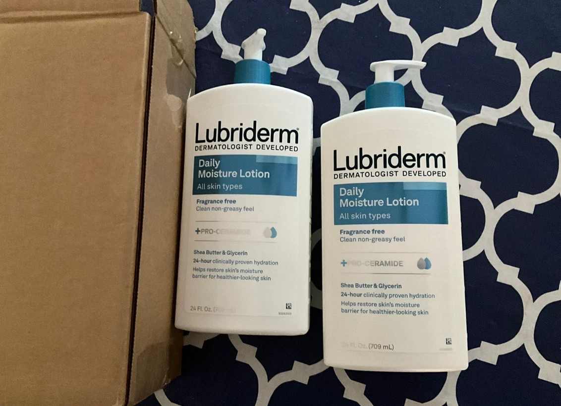 Lubriderm Daily Moisture Body Lotion, Fragrance-Free (24 fl.