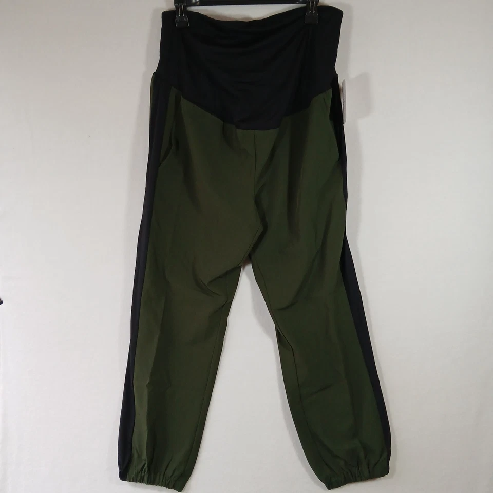 NWT Isabel Green Maternity Ankle Active Jogger + Crossover Stretch XL #468-69 - Image 2 of 4