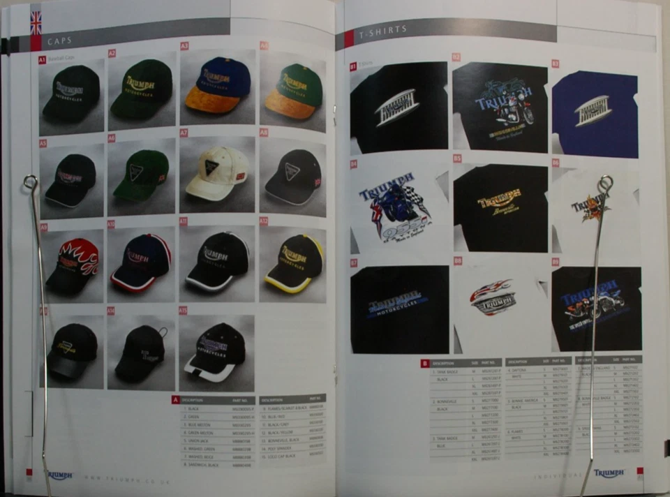 TRIUMPH MOTORCYCLE CLOTHING & ACCESSORIES 2003 CATALOG BROCHURE - NICE COND - Image 2 of 4