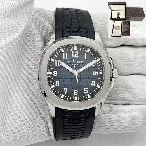 2022 Unpolished Patek Philippe Aquanaut 5168G 42MM Blue 18K Wh...