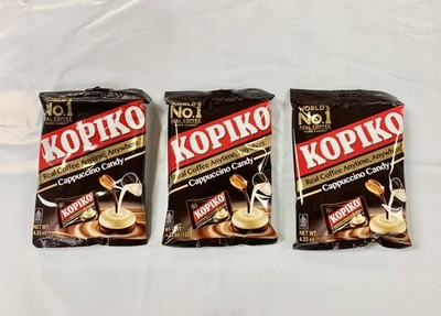 Kopiko Cappuccino Candy 4.23 oz x 3 Packs Hard Coffee Candy US SELLER