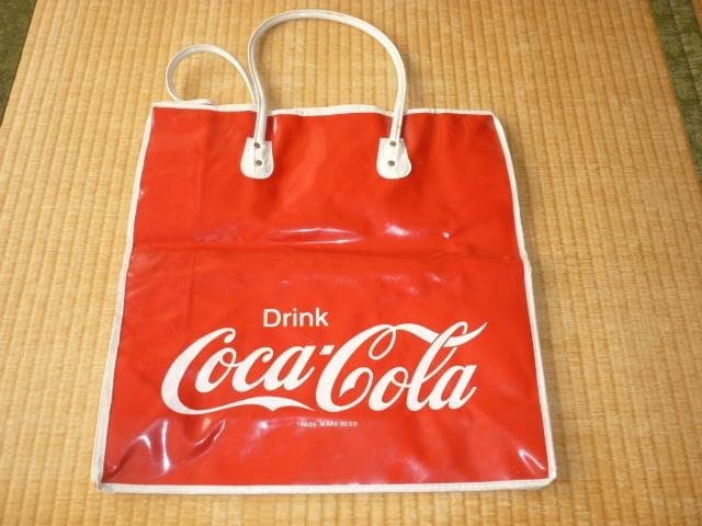 ◆Unused, not for sale 1970s ◆Coca-Cola vinyl resin tote bag - Image 2