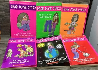 Dear Dumb Diary Book Bundle 6x Jamie Kelly 1st Scholastic Edition Jim Benton