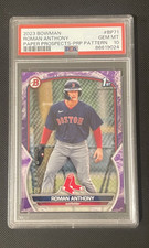 PSA 10 ROMAN ANTHONY 2023 Bowman Prospects 1st Purple Pattern RC /199 #BP-71 🔥
