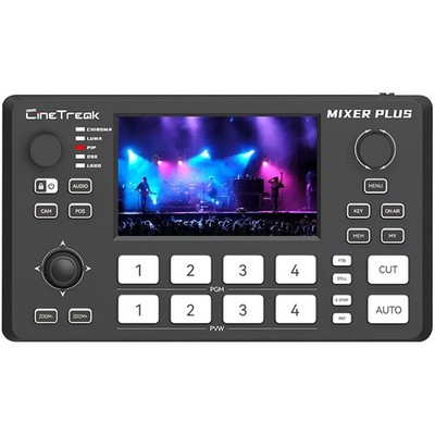 CineTreak Mixer Plus 4-Channel HDMI Streaming Video Switcher with 4.5'' Display