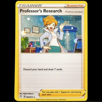 Professor's Research 060/072 Cosmos Holo Rare Promo SWSH Juniper Pokemon Card